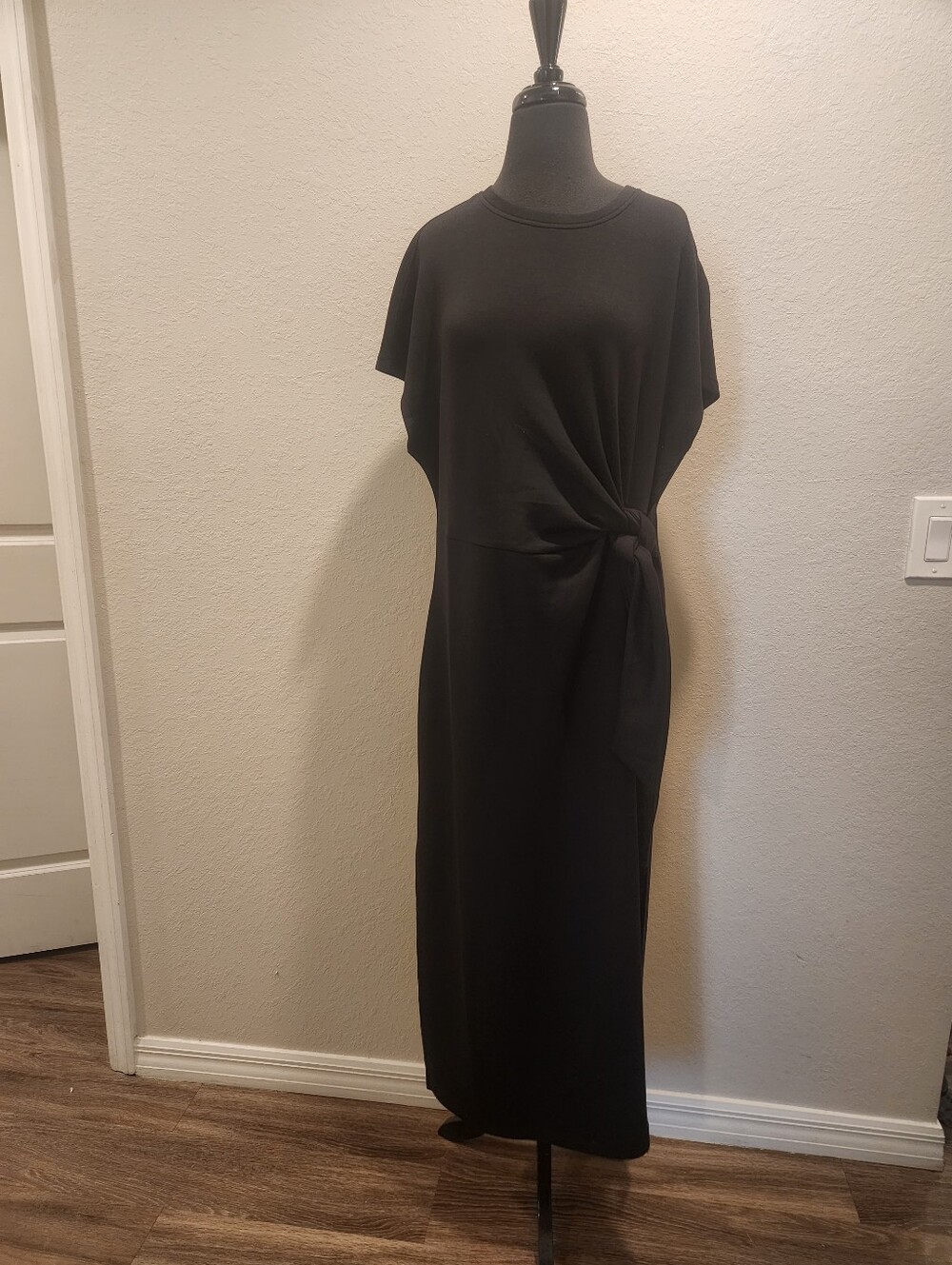 SPANX Black Twist-Knot Maxi Dress